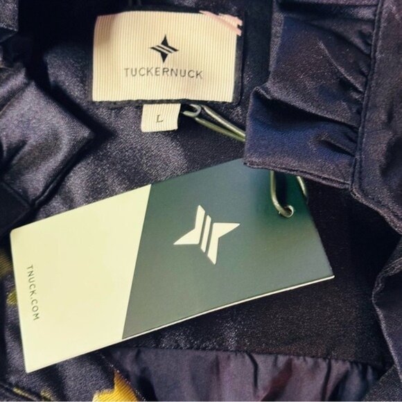 Tuckernuck | NEW Navy Jasmine Vine Jacquard Formal Palmerston Dress Size L - Picture 11 of 11